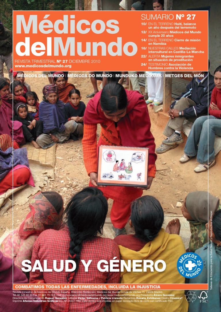 Portada Revista de Médicos del Mundo nº 27 Septiembre 2010. ODM Hagámoslo posible