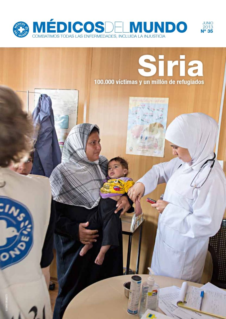 Portada Revista de Médicos del Mundo nº 35 Junio 2013. Siria