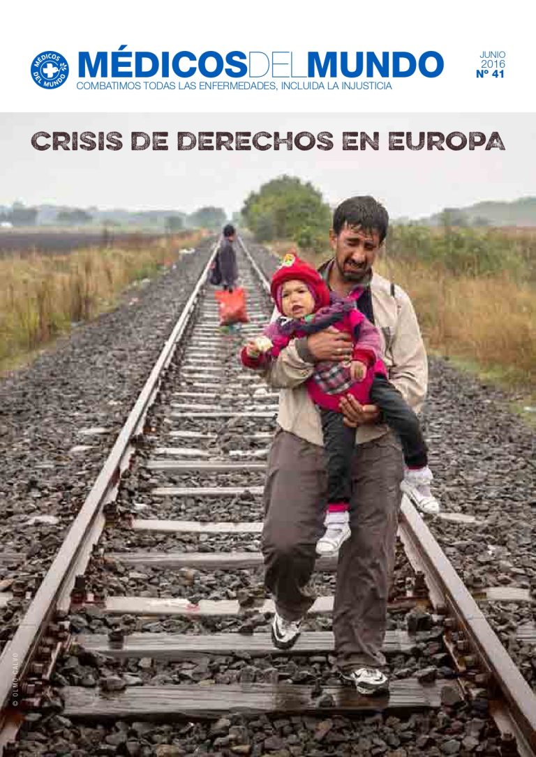 Portada Revista de Médicos del Mundo nº 41 Junio 2016 Crisis de derechos en Europa