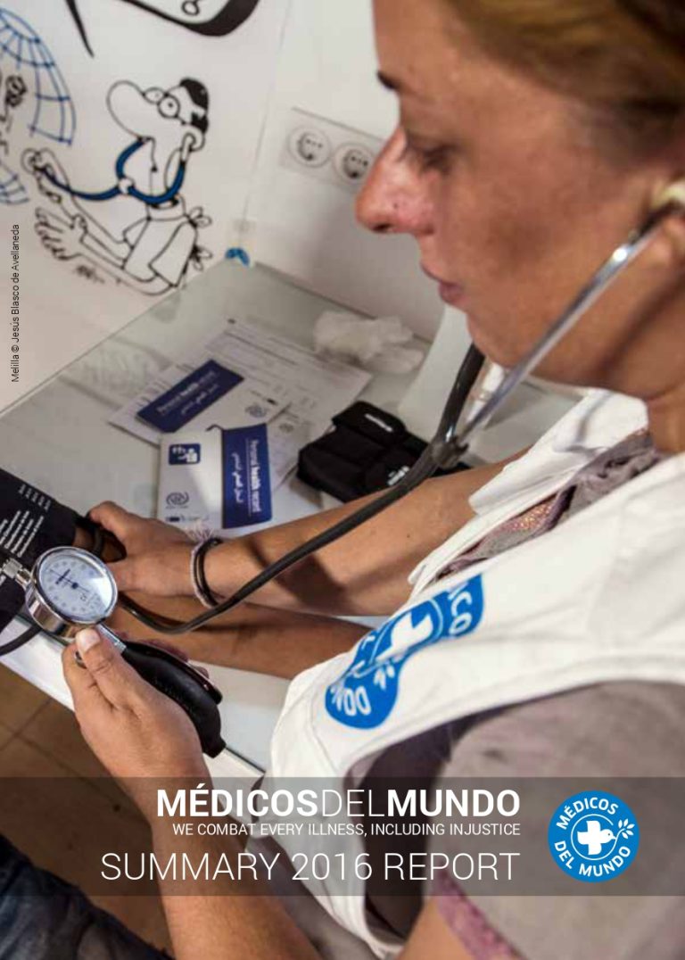 Portada Annual Summary Report Médicos del Mundo España 2016