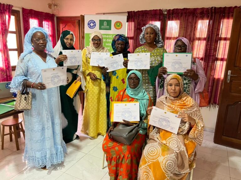 Asistyentes al curso de formación en salud sexual y reproductiva en Nuakchott.