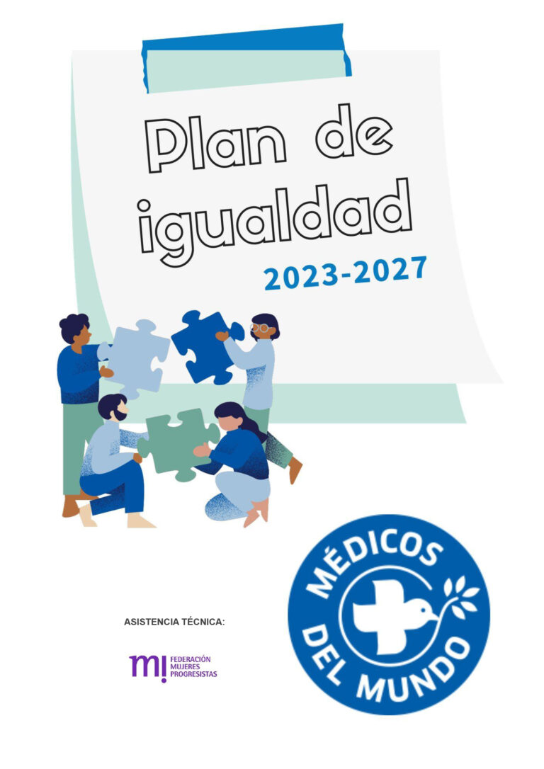 Portada del Plan de Igualdad de Médicos del Mundo 2023-2027