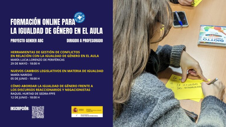 Webinars de formación para la igualdad de género en el aula