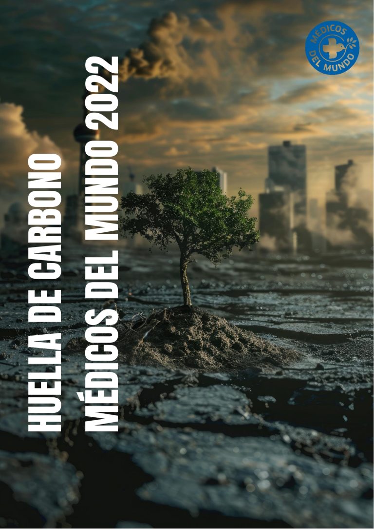 Portada Huella de carbono. Médicos del Mundo 2022