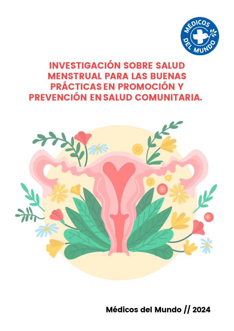 Portada Investigación sobre salud menstrual para las buenas prácticas en promoción y prevención en salud comunitaria.