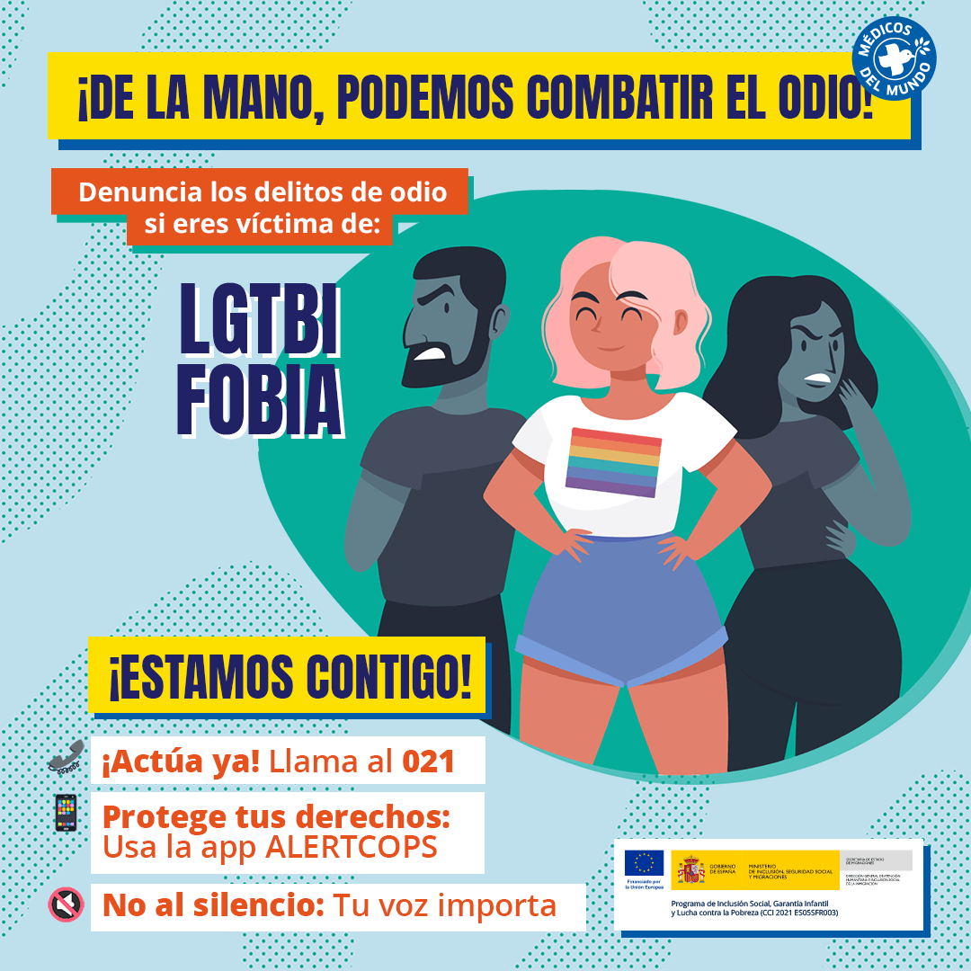 Los delitos de odio, como la LGTBI fobia, se pueden combatir.